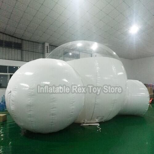 Best Selling Inflatable Bubble Tent Popular Two Rooms Bubble Tent For Outdoor 4M/5M Dia Transparent Tent House Bubble Hotel