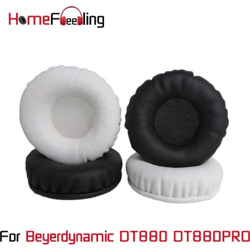 Homefeeling Ear Pads for Beyerdynamic DT880 DT880PRO Headphones Soft Velvet Ear Cushions Sheepskin Leather Earpads Replacement