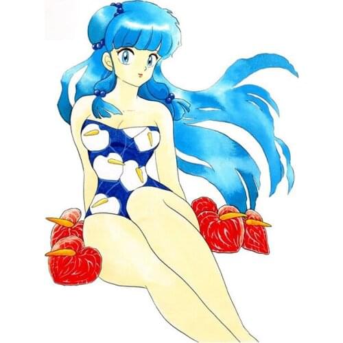 Personality Urusei Yatsura Camper Truck Decal Waterproof DIY Scratch-proof Car Sticker Vinyl Material Decor Apply To Car Window