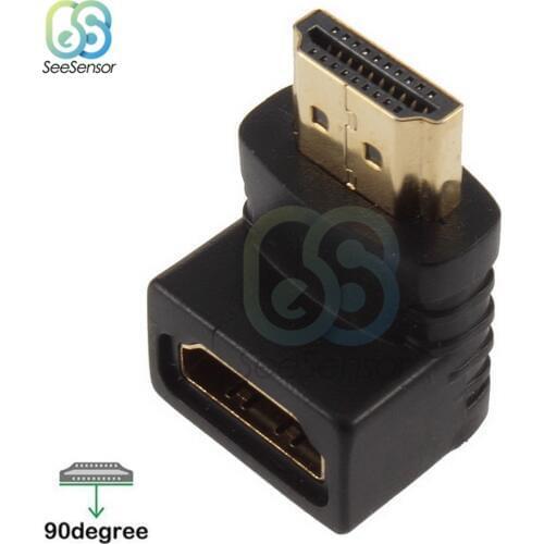 270/90 Degree Angle Cable Adapter Converters HDMI-compatible Male to Female for 1080P HDTV Cable Adaptor Converter Extender