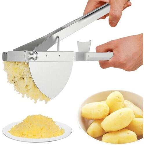 Potato Stainless Steel Potato Masher Heavy Duty Potato Ricer Masher For Baby Food Fruit Vegetable Juicer Kitchen Accessories