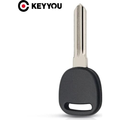 KEYYOU 10PCS Transponder Auto Car Key Cover Replacement Case Fob Shell For Cadillac STS CTS Uncut Key No Chip