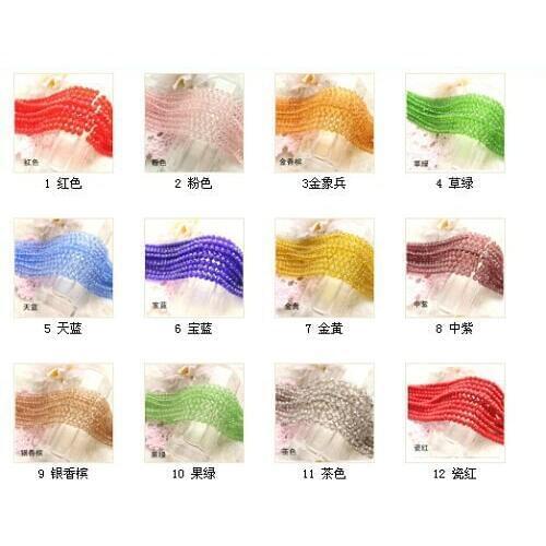 Diy Beads Crystal Glass Trimmign Round Beads 10mm 720pcs/pack Apple Green Colour