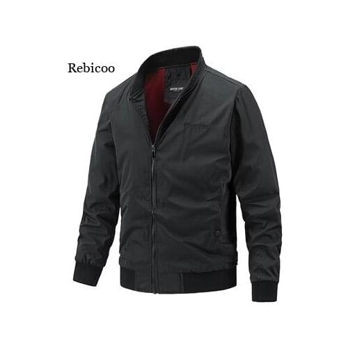 Spring Autumn Mens Bomber Jackets Male Outwear Slim Fit Business Coats Fashion Man Windbreaker Baseball Jackets Clothing New