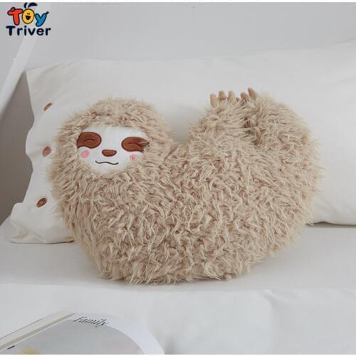 Reallife Plush Sloth Toy Stuffed Animals Doll Toys Car Home Sofa Cushion Throw Pillow Decor Baby Kids Birthday Gift Triver Drop