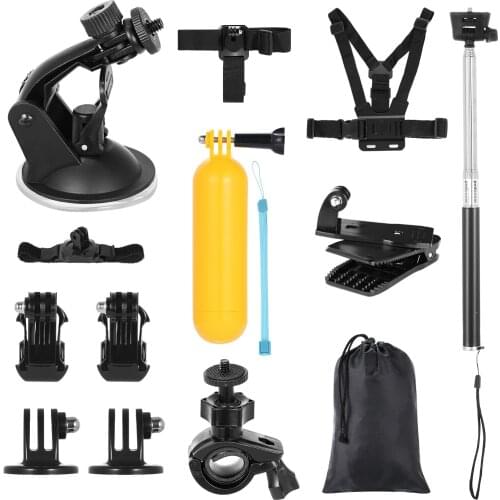 Andoer 14-in-1 Action Camera Accessories Kit Sports Camera Accessories Set for GoPro Hero 9 8 Max 7 6 5 Insta360 Xiaomi YI