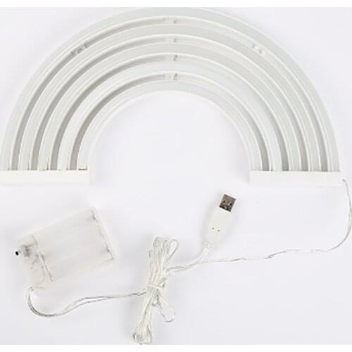 Neon Light Decoration Rainbow Lamp Children Bedroom LED Wall Light Neon Bulb Tube Living Room Corridor Lighting