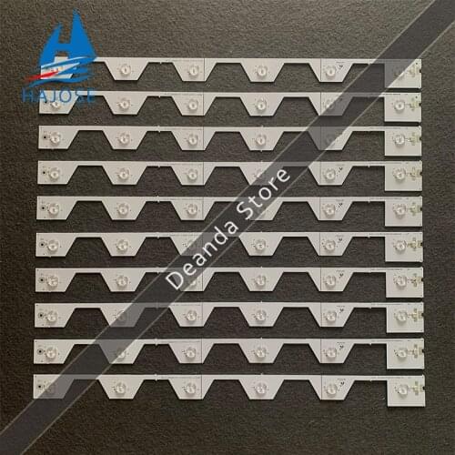 100% New 10pcs/Kit LED strips for THOMSON 55 TV 55UA6406 55UA6406W LV550NDEL 4C LB5506 YH1 4C LB5506 HR1 55HR330M06A1
