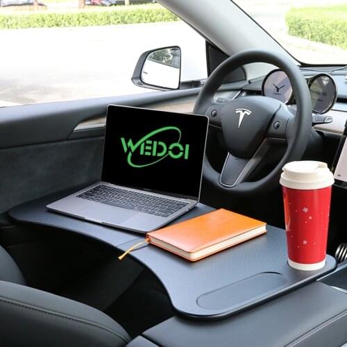Car Steering Wheel Laptop Tray For Tesla Model 3/Y Accessories Steering Wheel Food Desk Portable Office Table
