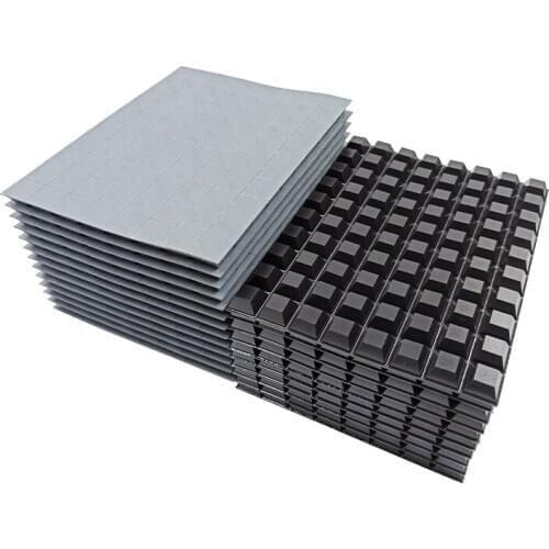 3M5018 Self-Adhesive Bumper Protection Feet Pads Black Rubber Pressure Sensitive Cushion Pads 80PCS/Board
