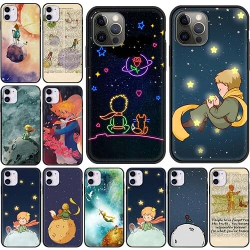 Art Little Prince Silicone Phone Case For IPhone 12 Mini 11 Pro Max XS XR X 6 7 8 Plus 5 Shockproof Cover Coque Fundas Bag