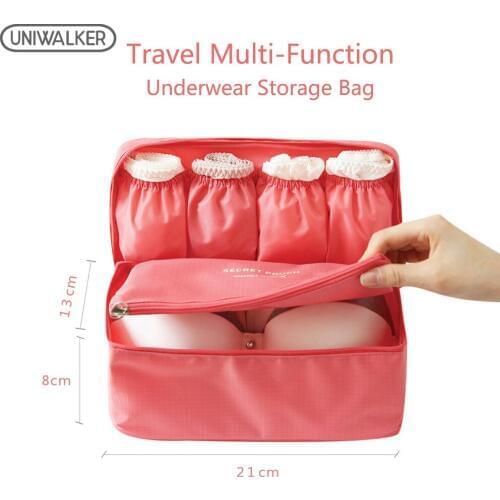 Uniwalker Zipper Man Women Makeup Bag Nylon Storage Fold Bag Cosmetic Bag Beauty Case Make Up Organizer Toiletry Bag Kits Storag