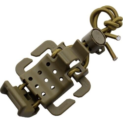 Tactical Molle Webbing Buckle Clip Clasp For Round / Ellipse Shape Handle Flashlight Alpenstock Axe Knife Dagger