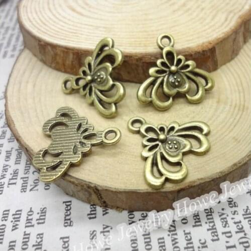 60 pcs Vintage Charms Curlicue Pendant Antique bronze Fit Bracelets Necklace DIY Metal Jewelry Making