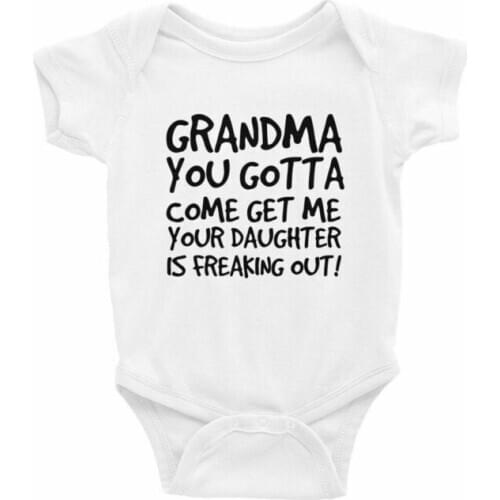 Infant Baby Unisex Boy Girl Romper Print Letter Short Sleeve Jumpsuit Romper Cotton Outfit Clothes