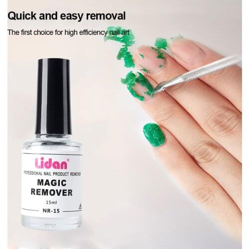 1PC clear Nails Remover For Manicure ​Gel Nail Polish Nails Degreaser Quick Burst Nail Art Tools Permanent Enamel Remover Gel