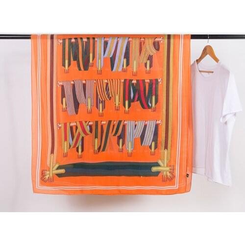 180*90cm TOP Silk Keychain Scarves Women Foulard Square Hijab Scarf Ladies Shawl wrap muffler pareo female hijab