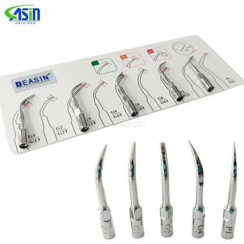 5 pcs x GD1/ GD2 /GD3/ GD4/ PD1/PD3 Dental Scaler Tips for Satelec DTE NSK Ultrasonic Scaler Handpiece