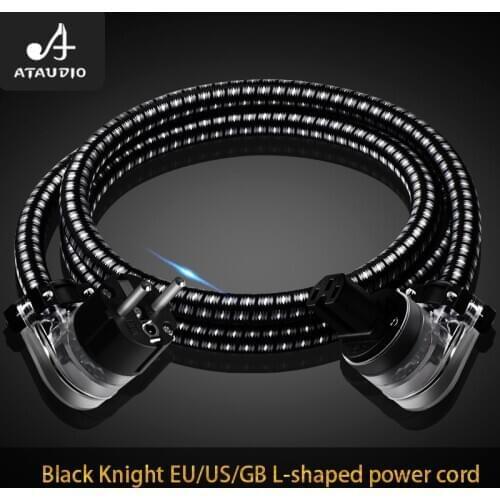 ATAUDIO Hifi 6N OFC Power Cable Hi-end Power Cord With L shape Power Plug