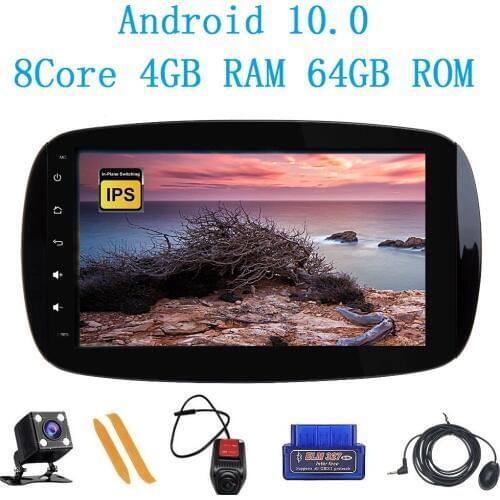 ZLTOOPAI Car Media Player For Mercedes Benz SMART 2016-2018 Android 10.0 Multimedia Player Touch Screen Can-BUS GPS Radio + Gift