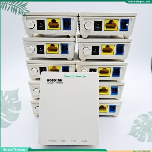 Free shipping 10pcs used Epon ONU HG8010H ftth Fiber Optic second hand ont Router 15,17 year version