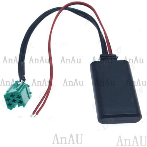 Bluetooth module ISO 6 Pin AUX Adapter Cable For Renault Clio Kangoo megane Scenic Twingo Modus Master Trafic Laguna Espace