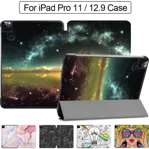 MTT 2018 2020 Case For iPad Pro 12.9 inch 3rd 4th Gen PU Leather Magnetic Flip Stand Smart Cover Funda Support Wireless Charging