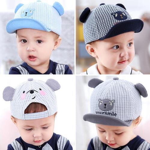 Children Hat New Baby Baseball Cap Adjustable Kids Boys Spring And Summer Caps Out Hats Boy Girl Cartoon Bear Girls Hat Baby Cap