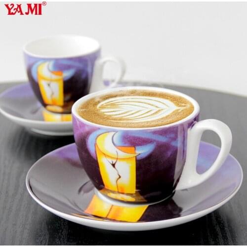 European style ceramic coffee cup set home mens and womens afternoon tea cup with saucer trend simple water cup milk tea cup