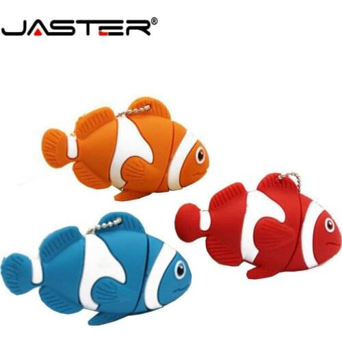 JASTER Cute cartoon animal fish Usb flash drive memory Stick pen drive pendrive 4GB 8GB 16GB 32GB 64GB u disk