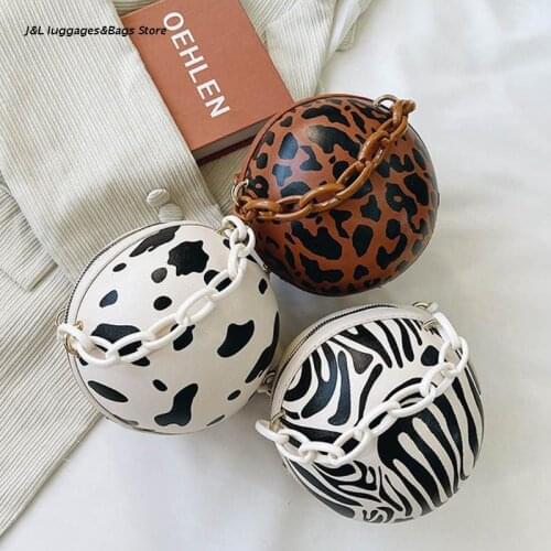 M68C Basketball Shape Round Handbag Messenger Bag Leather Clutch Bags Top Handle Bag