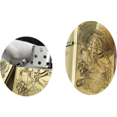 Fashion Motorcycle girl kerosene gasoline Petroleum oil lighter Outdoor igniter gift(No Fuel, Handed -Made Sculpt 4 to 7 Days