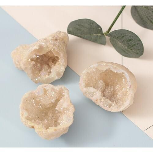 Natural Quartz Agate Crystal Cut Crystal Cluster Healing Stone Reiki Mineral Specimen Home Decor Aquarium Garden Stone DIY Gift