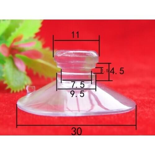 Home storage suckers 30mm mushroom head suction cup household glass strong suction cup transparent sucker hook