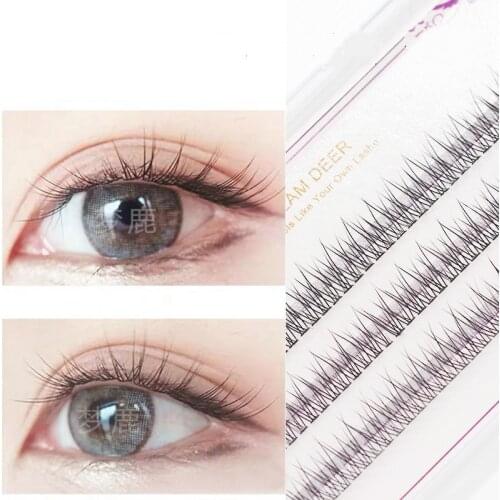 Professional makeup single cluster eyelashes grafting false eyelashes grafting false eyelashes extend a single eyelash bundle
