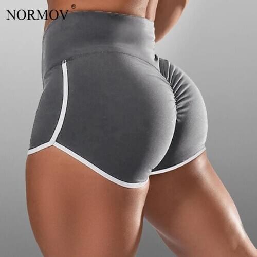 NORMOV S-5XL Shorts Women Summer High Waist Elasticity Shorts Women Casual Fitness Workout Biker Shorts Plus Size