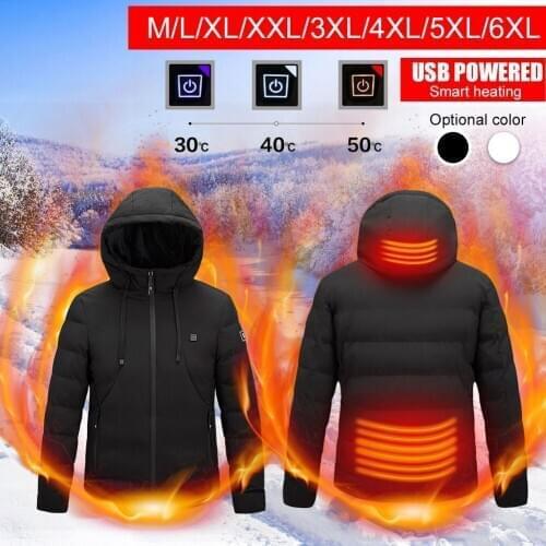 Outdoor Heating Clothing Jacket USB Heating Three-Speed Thermostat Mens Clothing Smart Temperature Control Rechargeable Coat