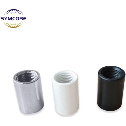 2pcs M10 Inner Tooth Connecting Female Connecting Iron Straight Through Hollow Joint Straight Pipe Lighting Fittings DIY