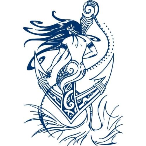 Mermaid/ dolphin/eagle/Ox horn fairy lasts 15 days Waterproof Temporary Tattoos Men Flash Tatoo tattoo temporary Fake Tattoo