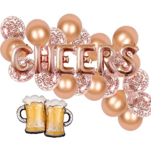 16" Cheers Balloons Banner Cheers Letter Balloon Cheers Decoration Celebration Balloons Celebration Decor Cheers Party