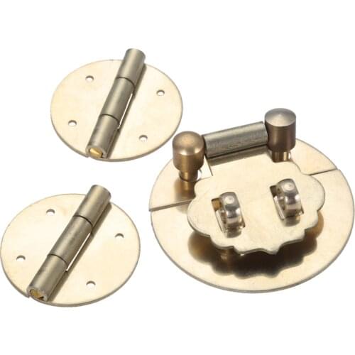 1Pc 45mm Antique Hasps Brasss Lock Catch Latches for Jewelry Box Buckle Suitcase Buckle Clip Clasp Wood Wine Box Latch decor