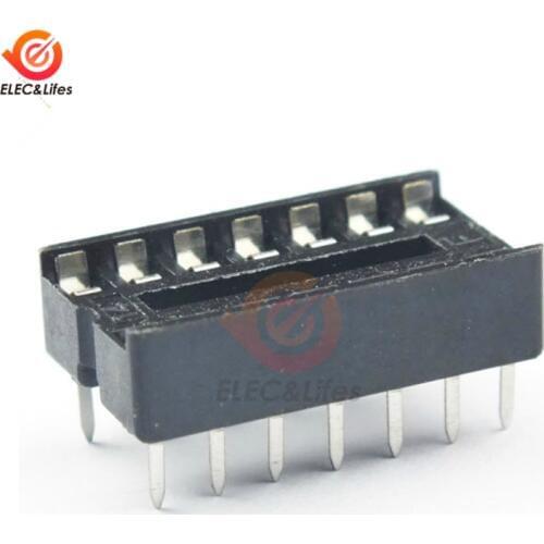 14 Pin 14P 14pin DIP IC Socket Adaptor Solder Type Socket Pitch Dual Wipe Contact DIP-14