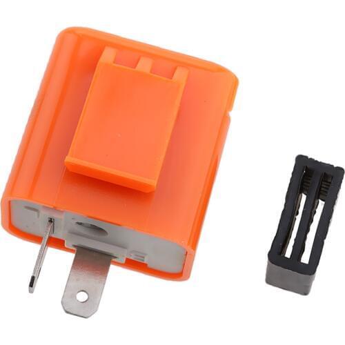 2-Pin 12V Speed Adjustable Frequency LED Flasher Relay Turn Signal Blinker Indicator For Motorcycle Motorbike