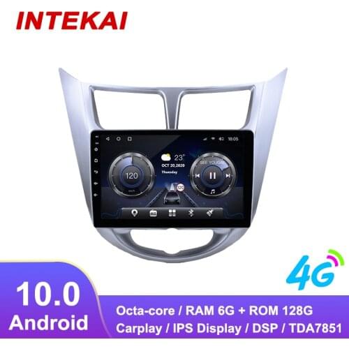 9"Android 10.0 Car Radio GPS Navigation autoradio multimedia player for hyundai Solaris accent Verna 2011-2016 head unit stereo