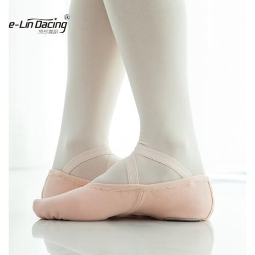 Kids Dance Soft Sole Shoes Adult Professional Canvas Ballet Shoes Girls Boys Ballerina Practice Shoes For Dancing