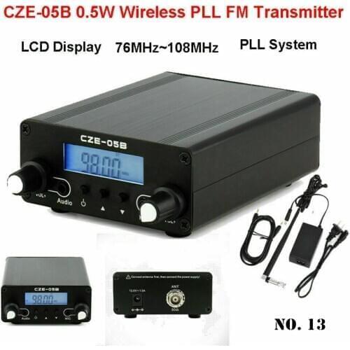 Wireless Bluetooth Transmitter Stereo Music 76MHz~108MHz Antenna Home Broadcast CZE-05B Wireless PLL FM LCD Transmitter
