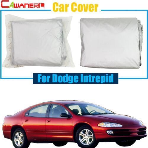 Cawanerl Auto Car Cover UV Anti Outdoor Rain Sun Snow Resistant Protector Cover For Dodge Intrepid