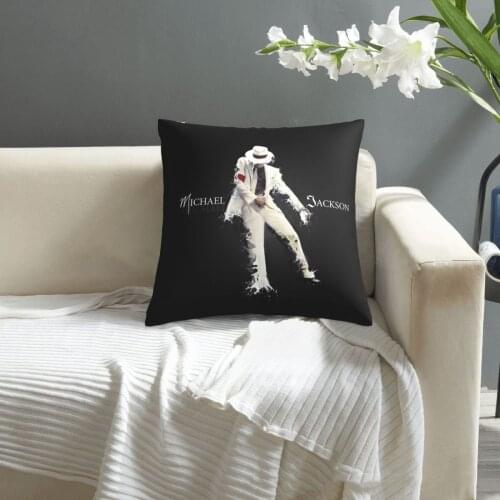 Michael Jackson pattern print Cushion Cover Decorative Pillowcase Chair Seat Square Car Pillow Cover Home Living Textile