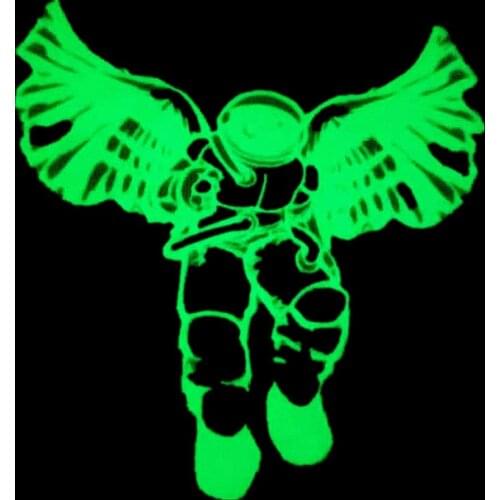 Wings Patches Luminous Apparel Accessories Diy Clothing Thermal Transfer Paper Iron Ons Sticker for Clothes Fluorescence Patch