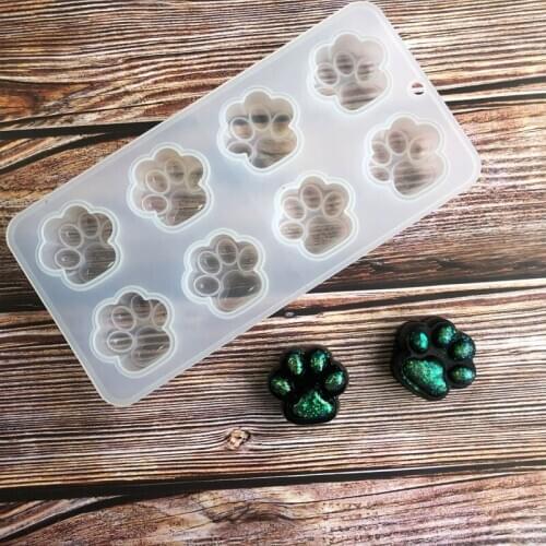 Aouke Mold footprint Silicone Decorating Molds Cake Silicone Mold Sugarpaste Candy Chocolate Clay Mould